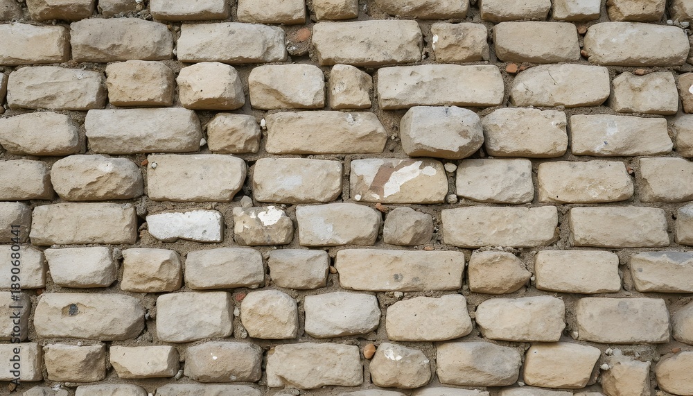 Obraz premium Ancient city walls, textured stones, realistic photography