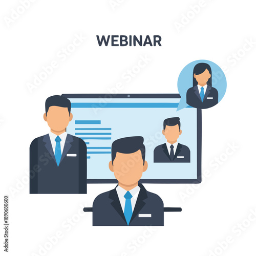 Virtual Meeting Illustration