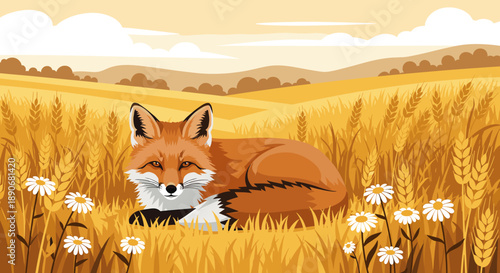 A warm brown background with abstract shapes, evoking a sense of calmness and simplicity.