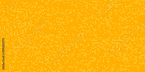 Yellow halftone background. Retro comic grain texture. Pixelated dots cartoon wallpaper. Pop art fading wavy gradient pattern. Vector backdrop.