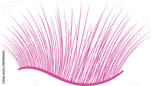 Glossy pink lips closeup with teeth bite isolated on white background pop art beauty makeup vector illustration design