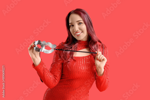 Beautiful young woman with ...
