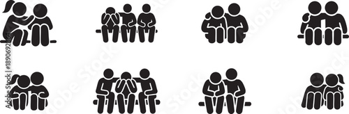 Lineal Icons of Friendship, Empathy, and Emotional Support