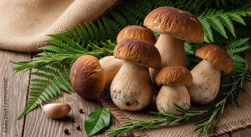 Porcini Mushrooms With Garlic Herbs