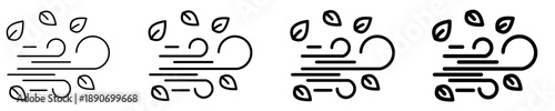 Wind  Icon Set Different Style Collection
