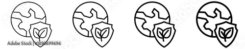Environmental Protection  Icon Set Different Style Collection
