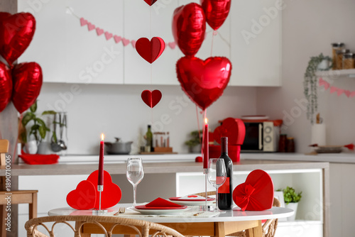 Served table with gifts, wi...