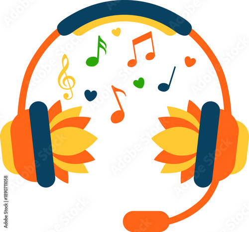 Relaxing Music Headset Icon