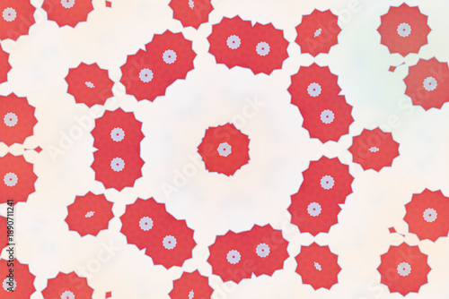 Red and yellow close up abstract background comic cartoon