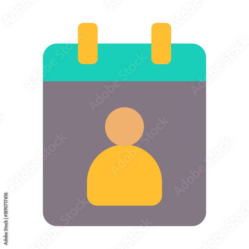 Customer Profile Icon - Flat Color