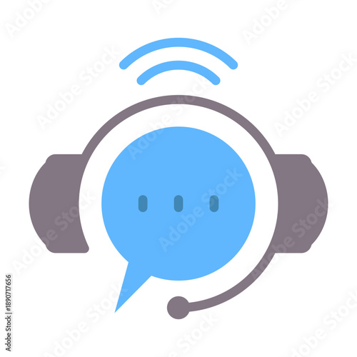 Live Chat Icon - Flat Color