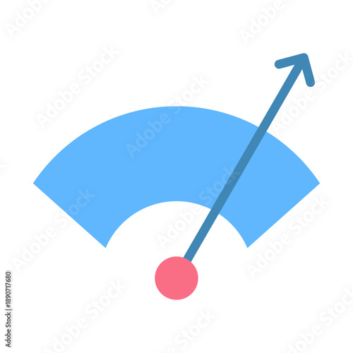 Conversion Rate Icon - Flat Color