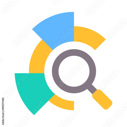 Kpi Tracking Icon - Flat Color