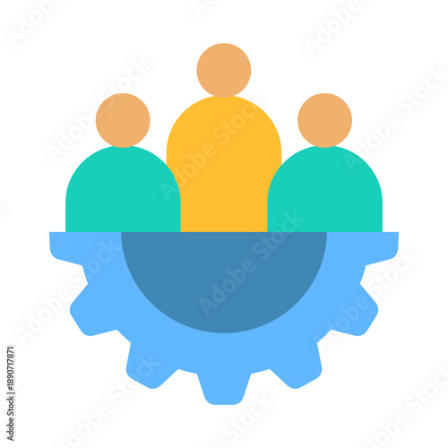 Crm Settings Icon - Flat Color
