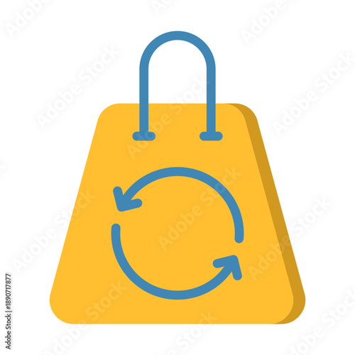 Ecommerce Sync Icon - Flat Color