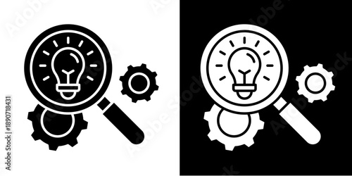 Fresh Opportunities Icon Set White Glyph Style Collection