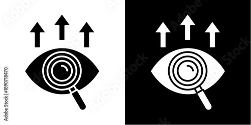 Future-Forward Vision Icon Set White Glyph Style Collection