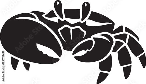 Fiddler Crab Silhouette Icon