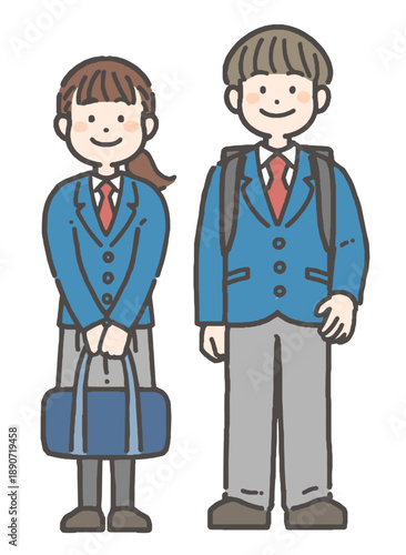 笑顔の男の子の中学生・高校生