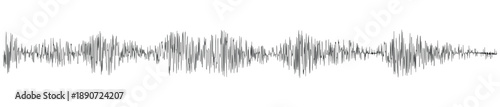 Digital Audio Signal Wave Vector Illustration