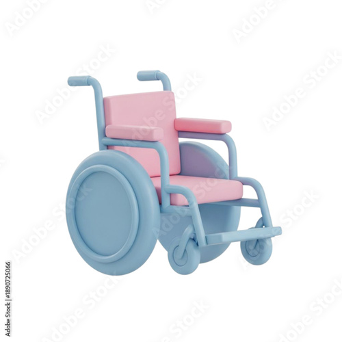 Wheelchair isolated on transparent background