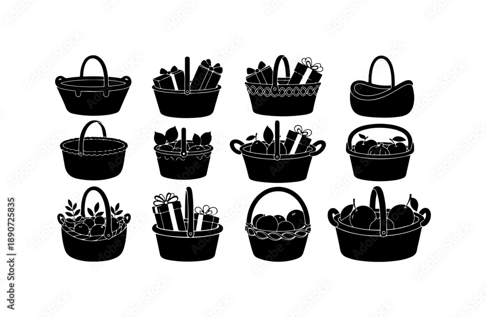 Fototapeta premium Collection of Tool Baskets