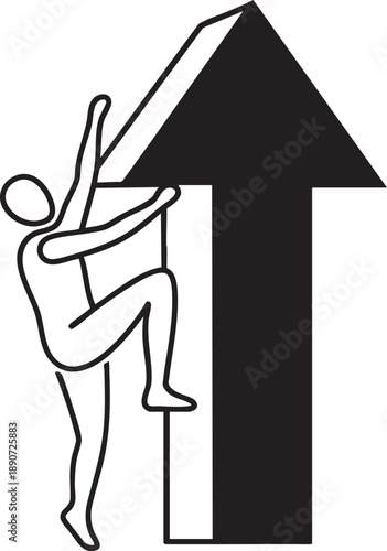 A black vector silhouette illustration of a woman dancer posing by a hand drawing of a house with fashion and beauty elements