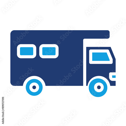 Rv Blue Color Icon