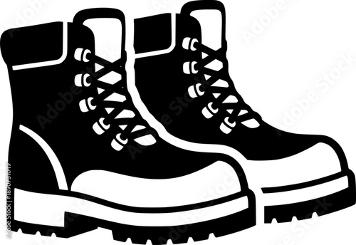 vector clip art winter boots for web and graphic design
