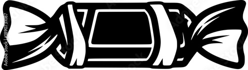 vector clip art wrapped chocolate on white background for web and graphic design
