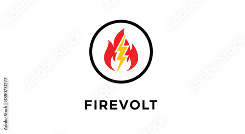 Firevolt Logo with Flame and Lightning.
