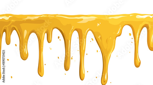Golden Honey Dripping Down Slowly.