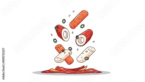 Deliciously simmering vegetable stew with fresh carrots onions and celery leaves in a traditional black cast iron pan releasing aromatic steam on a