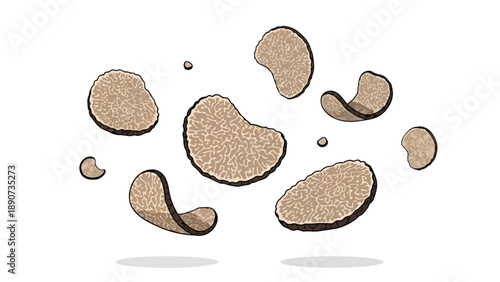 Energetic culinary illustration showcasing a rich brown liquid swirling and splashing dynamically within a hot frying pan, emphasizing the lively