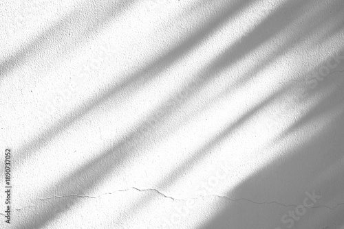 Wallpaper Mural Soft Diagonal Window Shadows on Minimalist White Textured Wall Background Torontodigital.ca