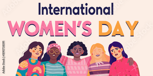 Celebrating international women s day with diverse portraits and empowering message