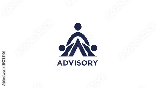Advisory Logo Design Concept Illustration.