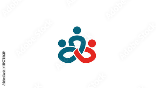 Interconnected People Logo Design Elements.