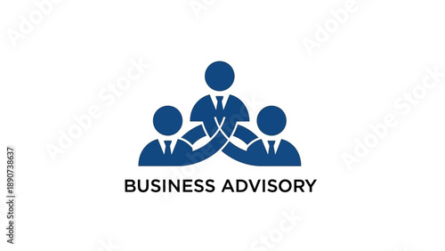 Professional Business Advisory Team Logo Representing Collaboration and Guidance.