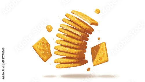 Vibrant culinary illustration depicting a pot of actively boiling liquid with a stirring ladle