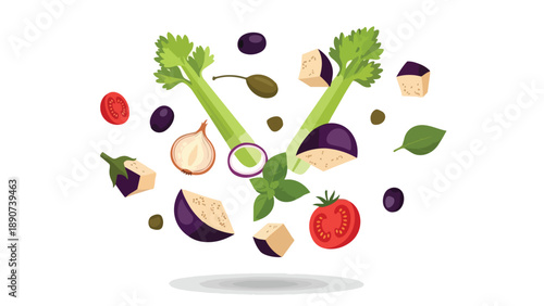 Vibrant cocoa tree illustration showcasing a bountiful harvest of ripening pods