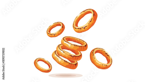 Vibrant cluster of exotic red-orange blooms, beautifully illustrated with graceful curves and a warm color palette, highlighting botanical elegance