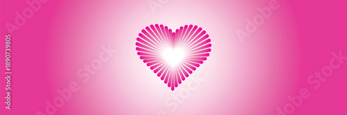 Valentine's day seamless pattern. Pink, red, orange