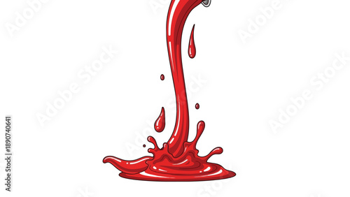 A vibrant flat design illustration of a date palm tree with ripe fruit bunches against a serene blue background offering a tropical minimalist