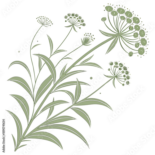 Organic arrangement of 3D sage green and cream orbs in a soft cluster with a nature inspired vector aesthetic