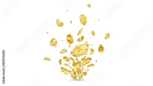 Crispy golden potato chips exploding upwards in a delightful burst of flavor and texture a perfect representation of snack time excitement and