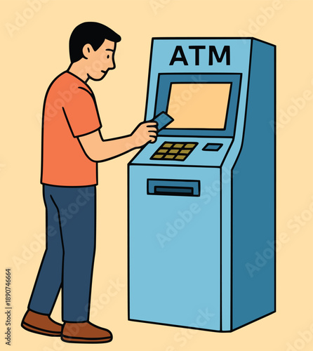 illustration of a man using a laptop