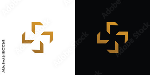 Modern and unique cross plus logo design