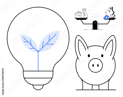 Sustainable finance concept. Sustainable finance integrates resource conservation with financial decisions. Sustainable finance is vital for eco-friendly investments, savings, and wealth management