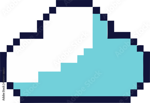 cloud pixel svg icon
